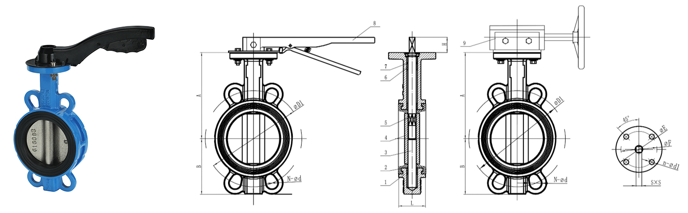 Soft Back Wafer Butterfly Valve