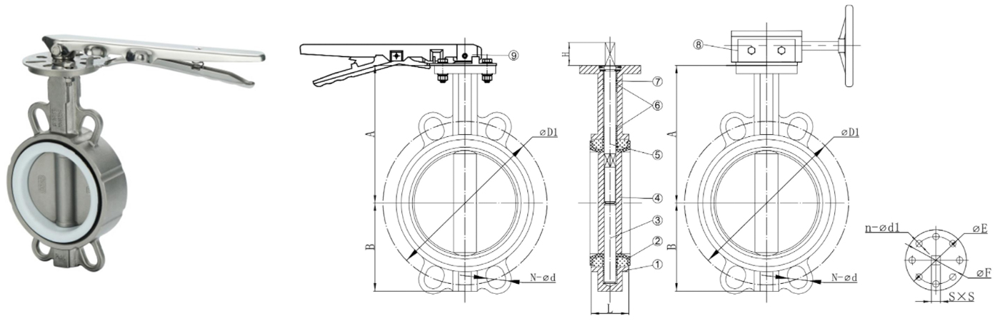 Stainless Steel Wafer Butterfly Valve
