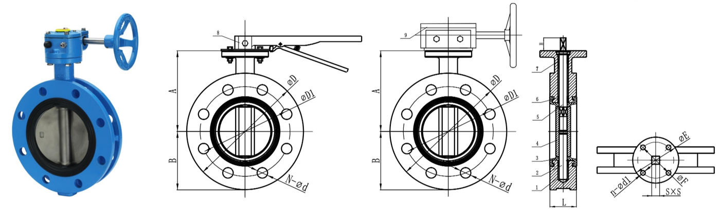 U Type Butterfly Valve