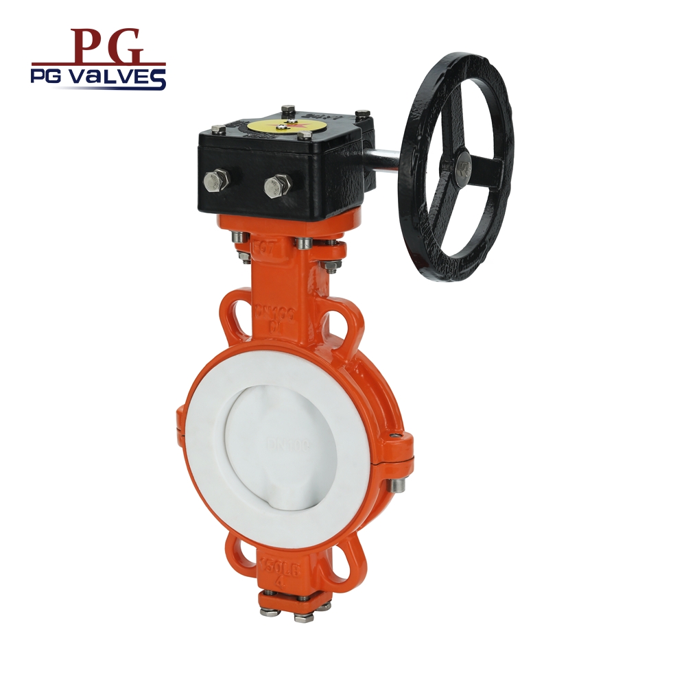 Full lined PTFE Wafer Butterfly Valve