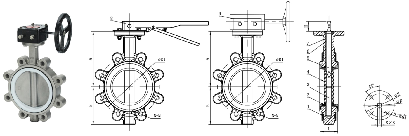 Stainless Steel Lug Type Butterfly Valve
