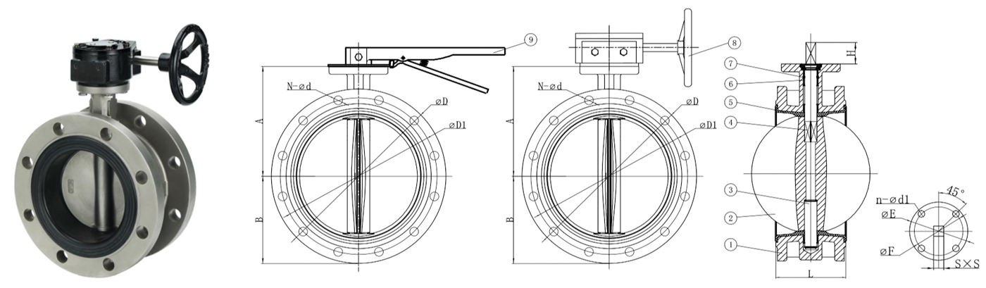 Stainless Steel Flange Butterfly Valve