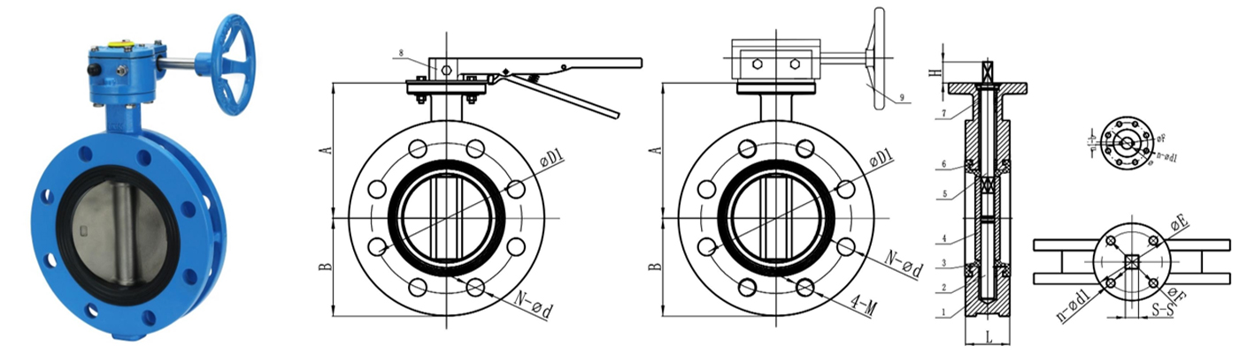 U Type Butterfly Valve