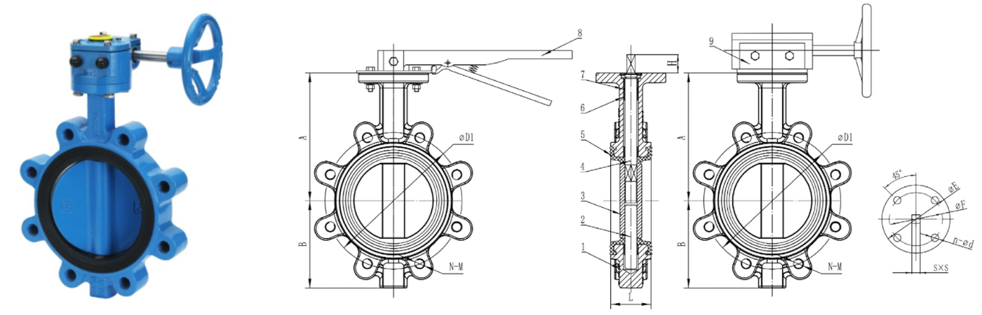 Soft Back Lug Type Butterfly Valve