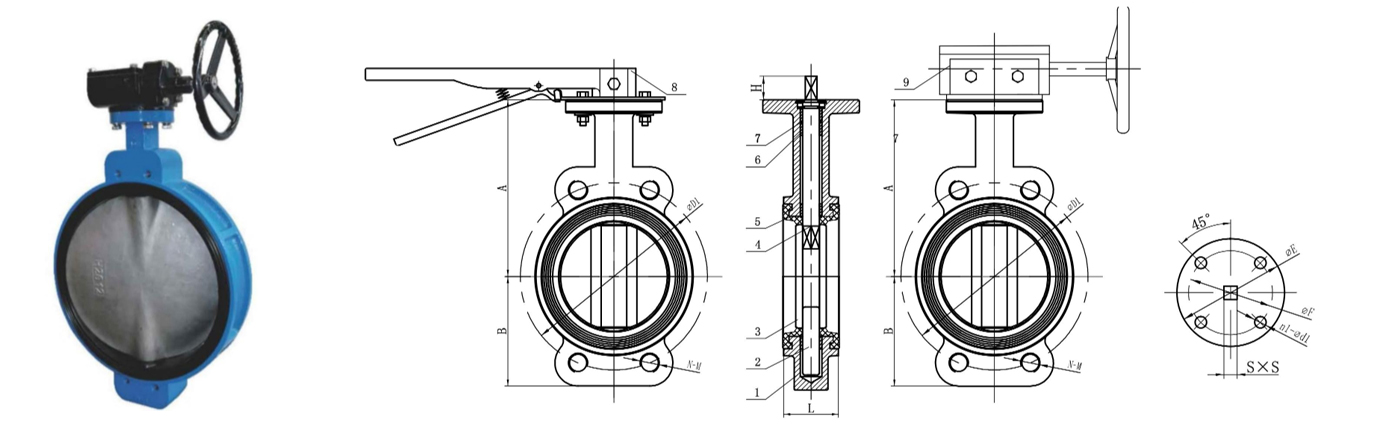 Semi Lug Butterfly Valve