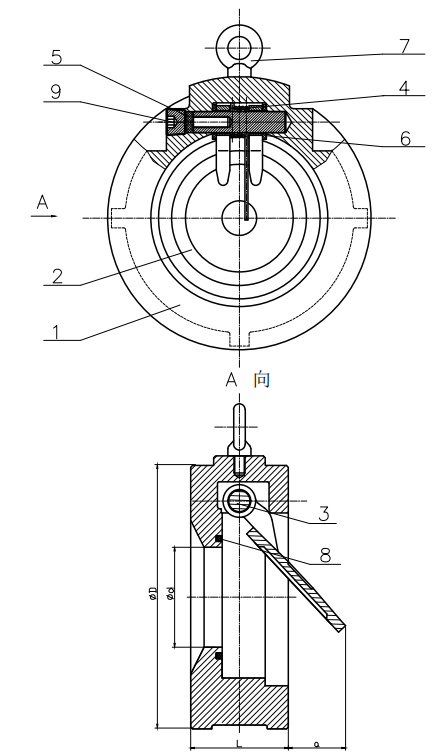 Single Door Wafer Check Valve