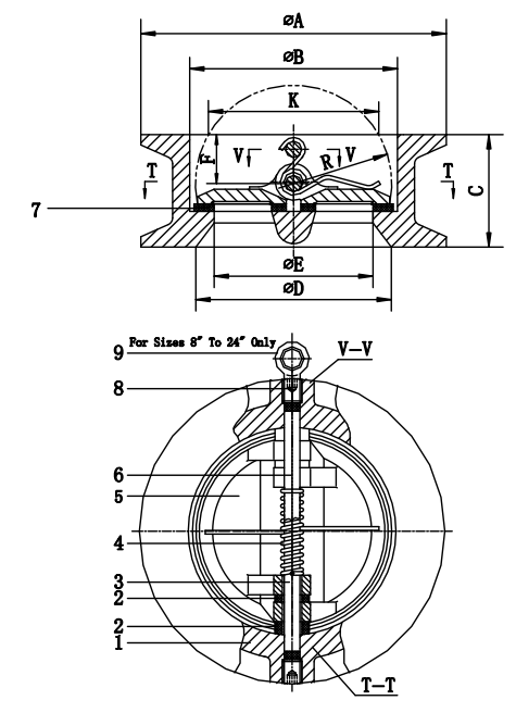 Double Plate Wafer Check Valve