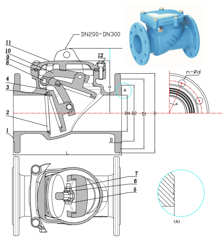 Swing Check Valve Metal Seat